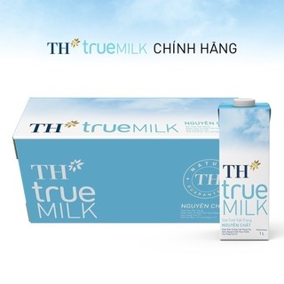 Thùng 12 hộp sữa tươi tiệt trùng TH true MILK nguyên chất 1 L (1 L x 12)