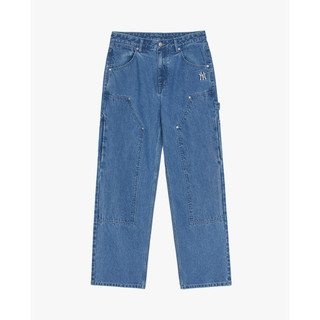 MLB - Quần jeans nam ống rộng Basic Small Logo_3LDPB0251-50INS