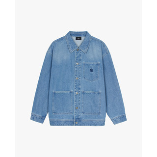 MLB - Áo khoác denim unisex cổ bẻ tay dài Varsity_3ADKV0151-50BLL