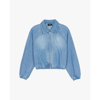 MLB - Áo khoác denim nữ phom croptop Varsity_3FDKV0151-50BLL