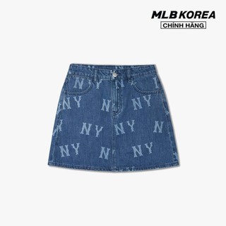 MLB - Chân váy denim mini phom chữ A Basic Multi Megalogo Print_3FDSB0143-50INS