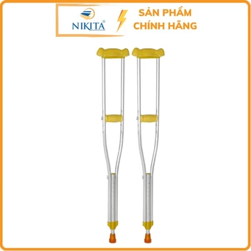 Nạng Chống Nách, Nạng Kẹp Nách Có Đệm, Tuỳ Chỉnh Chiều Cao, Hỗ Trợ Bệnh Nhân, Người Già - NIKITA