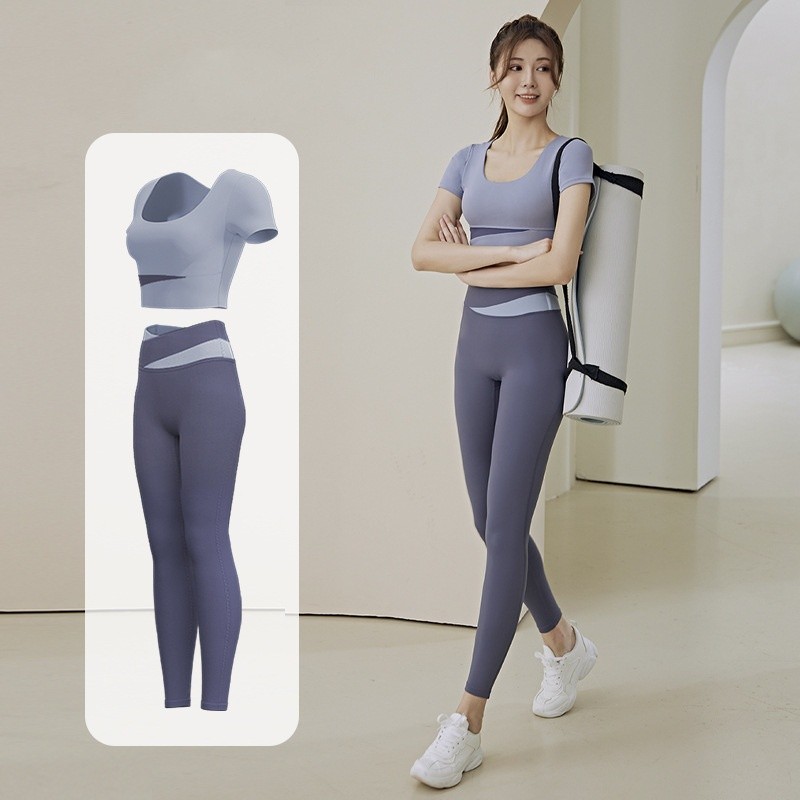 Ảnh Bộ tập gym nữ đồ tập yoga cao cấp LUHAZO Siêu Co Giãn Có Mút Ngực Co Dãn 4 Chiều Nâng Mông MDMK Pickleball 4