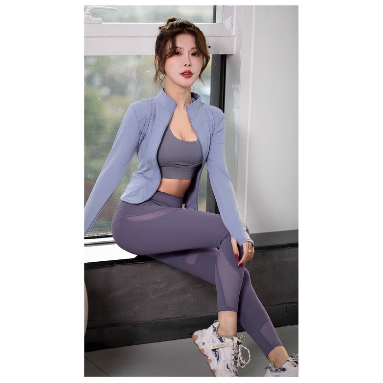 Ảnh Quần Tập Gym Nữ Dài LUHAZO mẫu mới 2022 Gen Bụng Nâng Mông Co Giãn Thấm Hút Mồ Hôi Ôm Body T3 MTCKW Pickleball 2