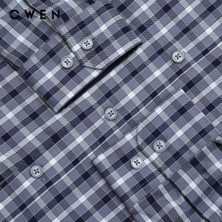 OWEN - Áo sơ mi dài tay Regularfit AR240500DT màu Xám đậm chất liệu Viscose - Polyester