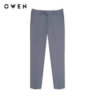 OWEN - Quần tây Slim Fit QS231728 màu Ghi chất liệu Rayon - Polyester - Spandex