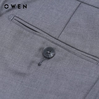 OWEN - Quần tây Slim Fit QS231728 màu Ghi chất liệu Rayon - Polyester - Spandex