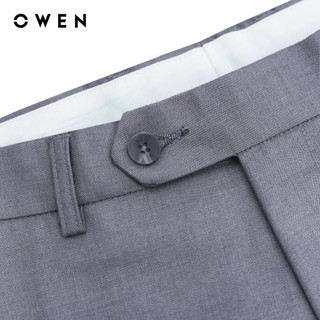 OWEN - Quần tây Slim Fit QS231728 màu Ghi chất liệu Rayon - Polyester - Spandex