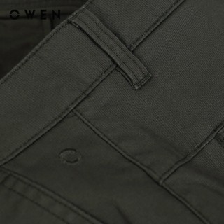 OWEN - Quần short Slim Fit SK231929 màu Xanh rêu chất liệu CVC Spandex