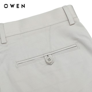 OWEN - Quần short Slim Fit SK241374 màu Be chất liệu Renu