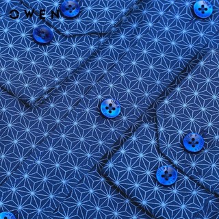 OWEN - Áo sơ mi dài tay Regularfit AR240735D màu Xanh chất liệu Viscose
