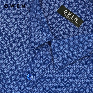 OWEN - Áo sơ mi dài tay Regularfit AR240735D màu Xanh chất liệu Viscose