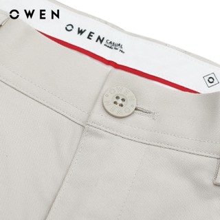 OWEN - Quần short Slim Fit SK241374 màu Be chất liệu Renu