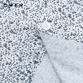 OWEN - Áo sơ mi ngắn tay Slim Fit AS240555N màu Trắng chất liệu Bamboo