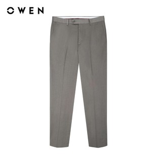 OWEN - Quần tây Carrot Fit QCAT231736 màu Be chất liệu TR Spandex