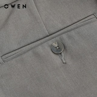 OWEN - Quần tây Carrot Fit QCAT231736 màu Be chất liệu TR Spandex