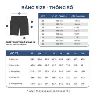 OWEN - Quần short Slim Fit SK241230 màu Nâu rêu chất liệu CVC Spandex