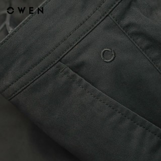 OWEN - Quần short Slim Fit SK241230 màu Nâu rêu chất liệu CVC Spandex