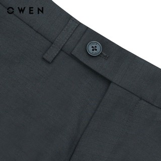 OWEN - Quần tây Slim Fit Tăng đơ QST231753 màu Ghi chất liệu Nano