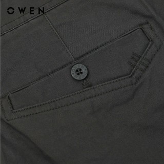 OWEN - Quần short Slim Fit SK241230 màu Nâu rêu chất liệu CVC Spandex