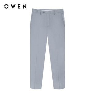 OWEN - Quần tây Slim Fit QS242802 màu Xám nhạt chất liệu Polyester-Rayon-Spandex