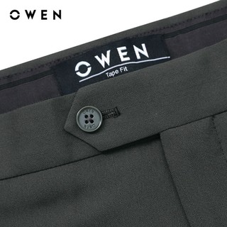 OWEN - Quần tây Tape Fit QT231758 màu Ghi chất liệu Nano