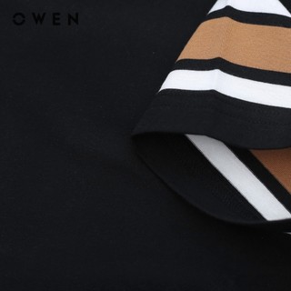 OWEN - Áo Tshirt ngắn tay Body Fit TSN231459 màu Đen chất liệu CVC Spandex