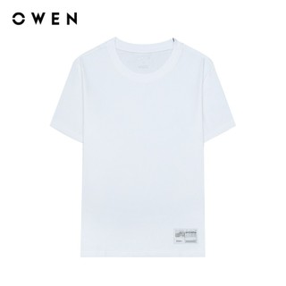 OWEN - Áo Tshirt ngắn tay Relaxfit TSN243824 màu Trắng chất liệu CVC Spandex