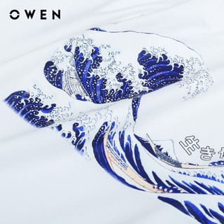 OWEN - Áo Tshirt ngắn tay Relaxfit TSN243824 màu Trắng chất liệu CVC Spandex