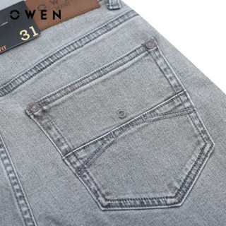 OWEN - Quần jean Slim Fit QJS241263 màu Xám nhạt chất liệu Cotton- Spandex