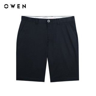 OWEN - Quần short Slim Fit SK241377 màu Đen chất liệu Renu Polyester-Polyester-Rayon-PU