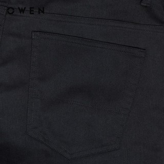 OWEN - Quần short Slim Fit SK241377 màu Đen chất liệu Renu Polyester-Polyester-Rayon-PU
