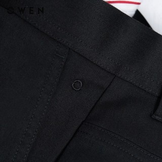 OWEN - Quần short Slim Fit SK241377 màu Đen chất liệu Renu Polyester-Polyester-Rayon-PU