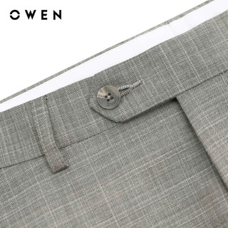 OWEN - Quần tây Slim Fit QS231721 màu Be chất liệu Rayon - Polyester - Spandex
