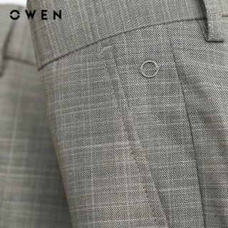OWEN - Quần tây Slim Fit QS231721 màu Be chất liệu Rayon - Polyester - Spandex