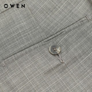 OWEN - Quần tây Slim Fit QS231721 màu Be chất liệu Rayon - Polyester - Spandex