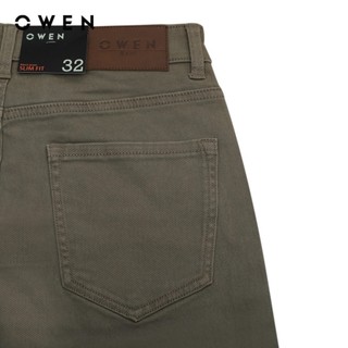 OWEN - Quần jean Slim Fit QJS231890 màu Nâu chất liệu Cotton Spandex