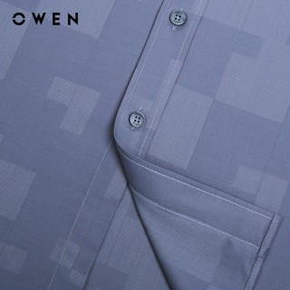 OWEN - Áo sơ mi dài tay Slim Fit AS230564D màu Ghi chất liệu Bamboo