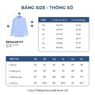 OWEN - Áo sơ mi dài tay Regular Fit AR230315DT màu Trắng chất liệu Nano