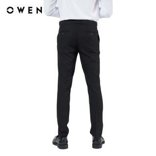 OWEN - Quần tây Regular Fit QR231502 màu Đen chất liệu Polyester-Rayon-Spandex