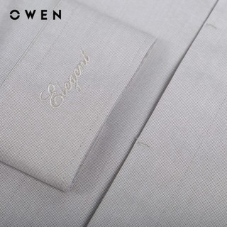 OWEN - Áo sơ mi dài tay Slim Fit AS230504D màu Be chất liệu Polyester-Modal-Spandex