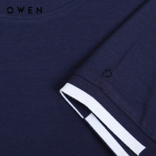OWEN - Áo thun nam Tshirt Body Fit TSN232723 màu Navy chất liệu Cotton Modal