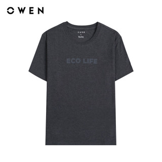 OWEN - Áo thun nam Tshirt Body Fit TSN232724 màu Ghi chất liệu Cotton Modal