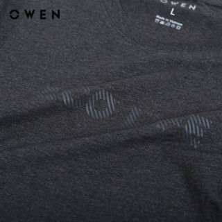 OWEN - Áo thun nam Tshirt Body Fit TSN232724 màu Ghi chất liệu Cotton Modal