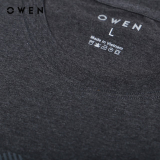 OWEN - Áo thun nam Tshirt Body Fit TSN232724 màu Ghi chất liệu Cotton Modal