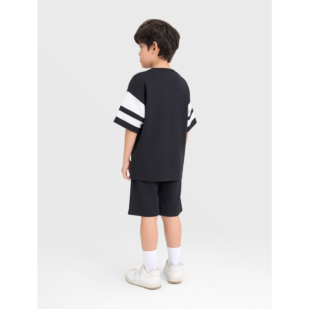 Bộ quần áo bé trai CANIFA áo thun cộc tay quần đùi 2ST25S002