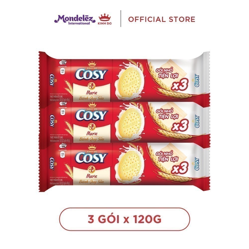 Ảnh Bánh Quy Sữa Cosy Marie, Combo 3 Gói x 120G 1
