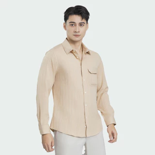 Áo Sơ Mi Nam Dài Tay Kẻ Sọc Chìm Insidemen ILS0730Z