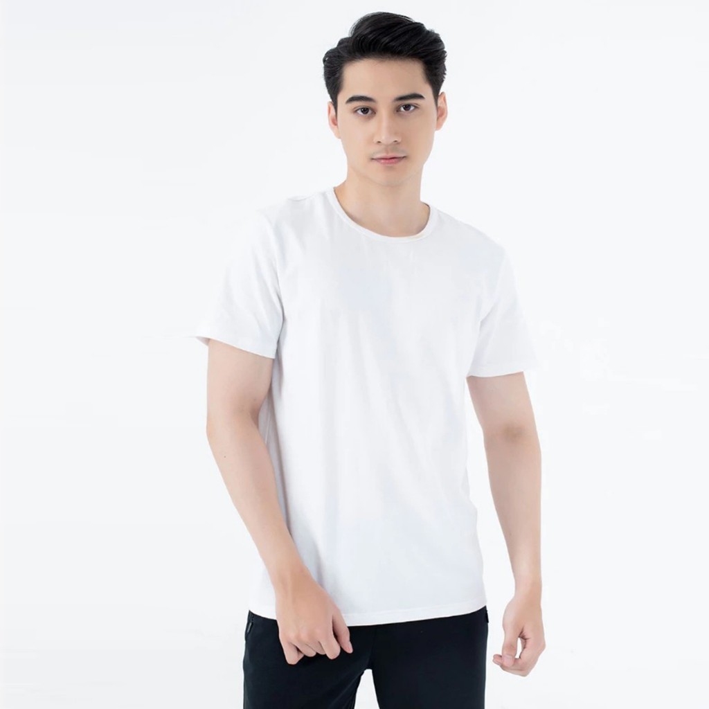 Áo Thun Nam Tay Ngắn Cổ Tròn INSIDEMEN  Không Nhăn Mềm Mát Thấm Hút Mồ Hôi IC24