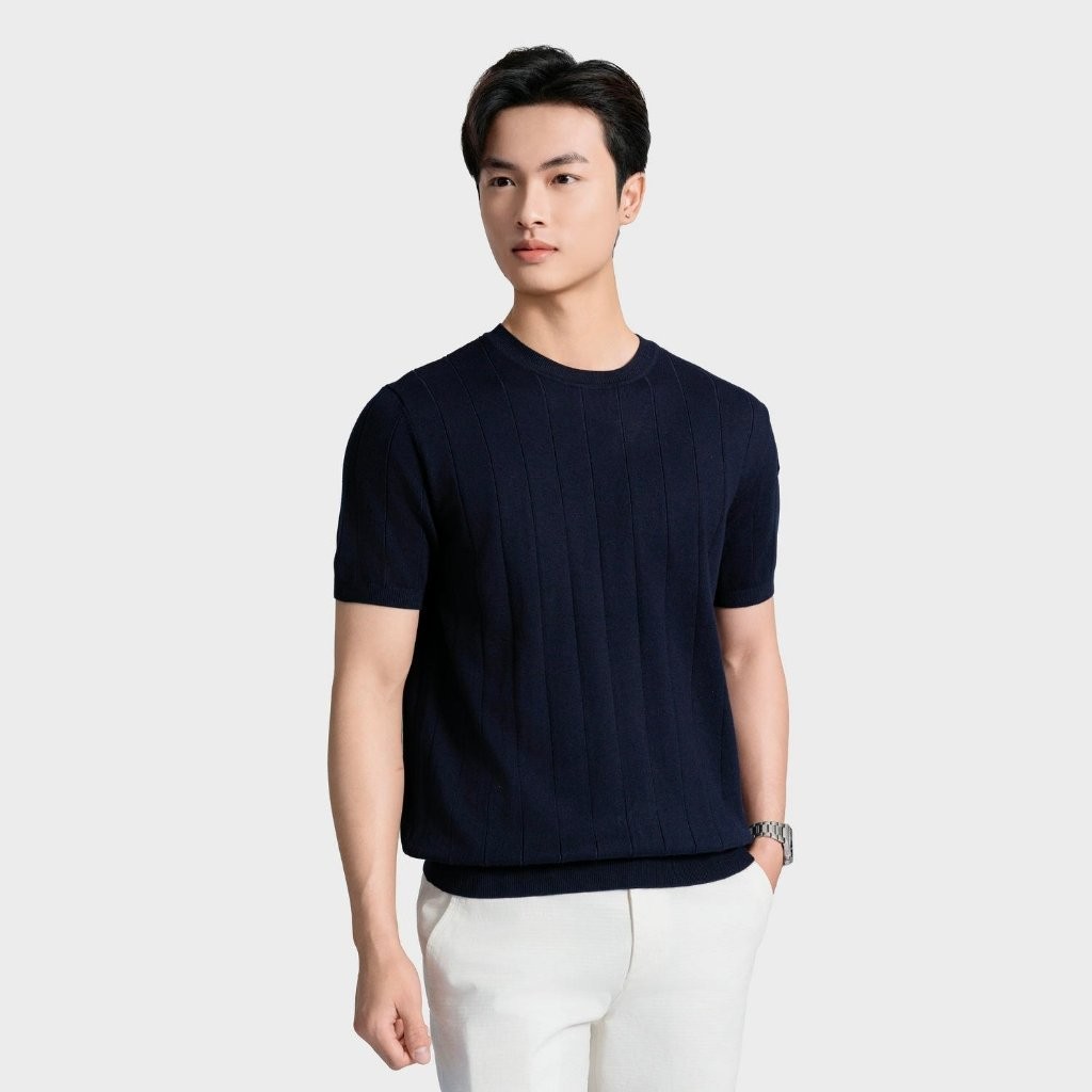 Áo Thun T-shirt Nam Casual Dệt Kiểu Len Insidemen ITSU06AS3
